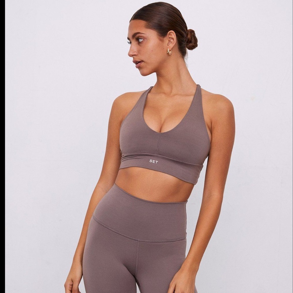 SET Active Luxform Racer Bra in Smoke size M